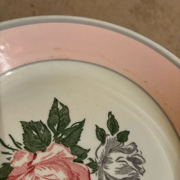 Jackson China 8 1/4” Pink Rose Bowl - Picture 3 of 5